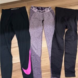 Gymshark and Nike Leggings bundle